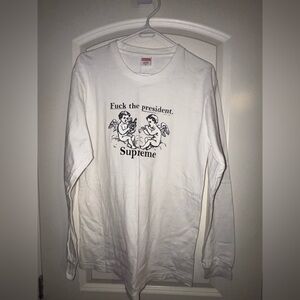 Surpeme long sleeve t shirt white